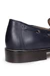 Hats Off Accessories_Blue Genuine Leather Tassel Penny Loafers  _Online_at_Aza_Fashions