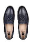 Buy_Hats Off Accessories_Blue Genuine Leather Tassel Penny Loafers  _Online_at_Aza_Fashions