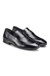 Buy_Hats Off Accessories_Black Genuine Leather Embossed Penny Loafers  _Online_at_Aza_Fashions