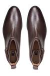Buy_Hats Off Accessories_Brown Genuine Leather High Ankle Boots_Online_at_Aza_Fashions