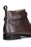 Shop_Hats Off Accessories_Brown Genuine Leather High Ankle Boots_Online_at_Aza_Fashions