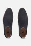 Hats Off Accessories_Blue Suede Leather Plain Chelsea Boots  _Online_at_Aza_Fashions