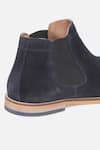 Shop_Hats Off Accessories_Blue Suede Leather Plain Chelsea Boots  _Online_at_Aza_Fashions