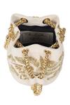 Shop_The Leather Garden_Ivory Holly Leather Mini Bucket Bag_Online_at_Aza_Fashions