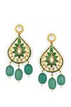 Shop_Hrisha Jewels_Beaded Embellished Pendant Necklace Jewellery Set_Online_at_Aza_Fashions