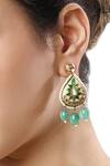 Hrisha Jewels_Beaded Embellished Pendant Necklace Jewellery Set_at_Aza_Fashions