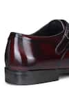 Buy_Hats Off Accessories_Maroon Genuine Leather Double Monk Strap Shoes  _Online_at_Aza_Fashions