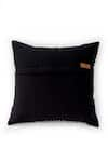 Shop_Throwpillow_Black Blend Of Cotton And Polyester Houndstooth Pattern Cushion Cover _Online_at_Aza_Fashions