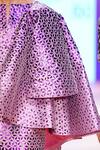 Buy_Pankaj & Nidhi_Purple Ostara Geometric Embellished Dress With Jacket_Online_at_Aza_Fashions