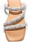Foot Fuel_Gold Vork Embellished Strappy Flats _Online_at_Aza_Fashions