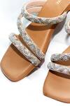 Buy_Foot Fuel_Gold Vork Embellished Strappy Flats _Online_at_Aza_Fashions