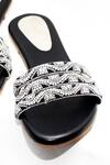 Foot Fuel_Black Imogen Stone Embroidered Flats _Online_at_Aza_Fashions