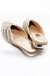 Buy_Foot Fuel_Gold Libby Embroidered Mules _Online_at_Aza_Fashions