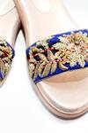 Foot Fuel_Gold Lillian Embroidered Flats _Online_at_Aza_Fashions
