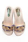 Buy_Foot Fuel_Gold Lillian Embroidered Flats _Online_at_Aza_Fashions