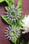 Buy_Nayaab by Sonia_Silver Plated Embellished Sol Sun Shaped Earrings _Online_at_Aza_Fashions