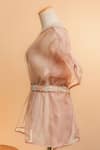 Buy_Mehraki_Translucent Sequin Embellished Belt_Online_at_Aza_Fashions
