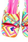 Shop_Foot Fuel_Pink Rhinestones Lihana Chevron Print Block Heels _Online_at_Aza_Fashions
