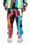 Buy_Theorem_Multi Color Cotton Blend Patchworked Socks Joggers  _Online_at_Aza_Fashions