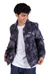 Theorem_Blue Cotton Denim Tie Dye Jacket  _at_Aza_Fashions