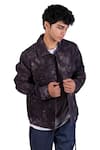 Shop_Theorem_Black Cotton Denim Tie Dye Jacket  _Online_at_Aza_Fashions