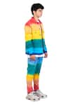 Theorem_Multi Color Cotton Tie Dye Rainbow Trouser  _at_Aza_Fashions