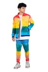 Buy_Theorem_Multi Color Cotton Tie Dye Rainbow Trouser  