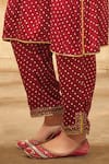 Buy Aditi Somani Maroon Modal Satin Bandhani, Threadwork Pattern Embroidered Kurta And Pant Set Online at Aza Fashions Buy_Aditi Somani_Maroon Modal Satin Bandhani, Threadwork Pattern Embroidered Kurta And Pant Set _Online_at_Aza_Fashions