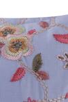 Buy_Khaabka_Sky Blue Cotton Linen Embroidery Floral Pattern Cushion Cover - Set Of 2_Online_at_Aza_Fashions