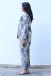 Shop_Linen Bloom_Blue 100% Linen Digital Pant _Online_at_Aza_Fashions