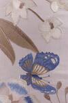 Khaabka_Brown Silk Embroidery Butterfly Cushion Cover - Set Of 2_Online_at_Aza_Fashions