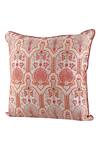 Shop Khaabka Pink Chanderi Silk Embroidery Floral Pattern Cushion Cover - Set Of 2 Online at Aza Fashions Shop_Khaabka_Pink Chanderi Silk Embroidery Floral Pattern Cushion Cover - Set Of 2_Online_at_Aza_Fashions