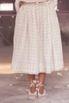 Buy_Itr By Khyati Pande_Off White Handloom Cotton, Silk Lace Orchid Peasant Polka Dot Pattern Skirt_Online_at_Aza_Fashions