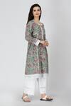 Buy_Shetab Kazmi_Green Cotton Printed Kurta And Palazzo Set_Online_at_Aza_Fashions