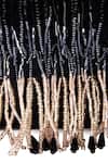 The Purple Sack_Black Embroidery Tassel Clutch _at_Aza_Fashions