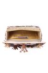 The Purple Sack_Gold Embroidery Sequin Clutch _at_Aza_Fashions
