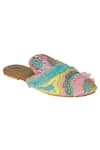 Buy_Jutti Express_Multi Color Embroidered Frill Mules 