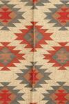 Nakshikathaa - Homeware_Multi Color Jute Wool Hand Woven Geometric Pattern Rectangle Shape Rug _Online_at_Aza_Fashions