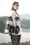 Neiza by Neeti Seth_White Cashmere Wool Aari Embroidered Sequin And Cutdana Work Cape  _Online_at_Aza_Fashions