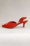 Buy_The Alter_Orange Embellished Sarah Pointed Toe Stiletto Heels_Online_at_Aza_Fashions
