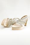 The Alter_Beige Rhinestones Kiara Embellished Heels _Online_at_Aza_Fashions