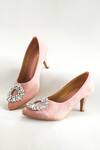 Buy_The Alter_Pink Stones Embellished Pumps_at_Aza_Fashions