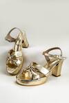 Shop_The Alter_Gold Ashley Front Knotted Heels _Online_at_Aza_Fashions