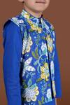 Buy_Kalp_Blue Cotton Embroidery Floral Printed Kurta Set _Online_at_Aza_Fashions