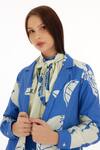 KoAi_Blue Floral Pattern Cape_Online_at_Aza_Fashions