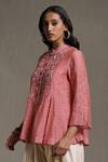 Buy_Ritu Kumar_Pink Handloom Cotton Chanderi Kurta_Online_at_Aza_Fashions