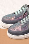 Coral Haze_Blue Katie Rainbow Glitter Wedding Sneakers _Online_at_Aza_Fashions