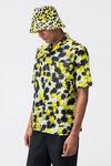 Genes Lecoanet Hemant_Yellow Cotton Poplin Floral Patterns Cuban Collar Shirt _Online_at_Aza_Fashions