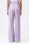 Shop_Genes Lecoanet Hemant_Purple Plain Full Bloom Flared Trouser _Online_at_Aza_Fashions