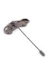 Cosa Nostraa_Black Car Power Brass Lapel Pin_at_Aza_Fashions